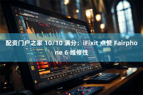 配资门户之家 10/10 满分：iFixit 点赞 Fairphone 6 维修性